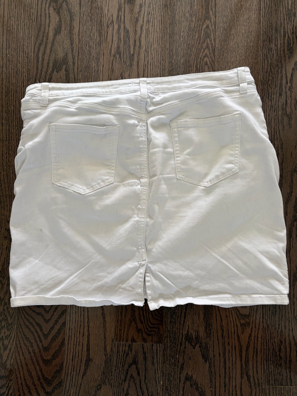 Amazon Essentials White Denim Skirt